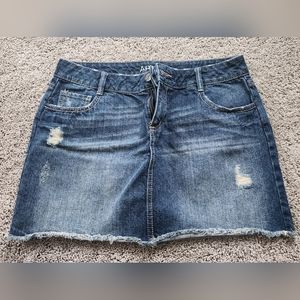 Jean mini skirt